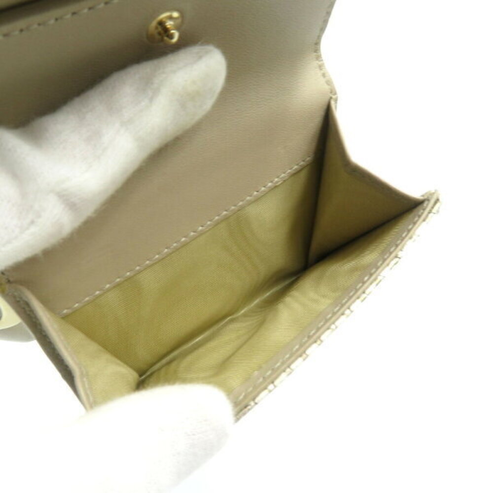 Christian Dior Cites python leather tri fold wall… - image 6
